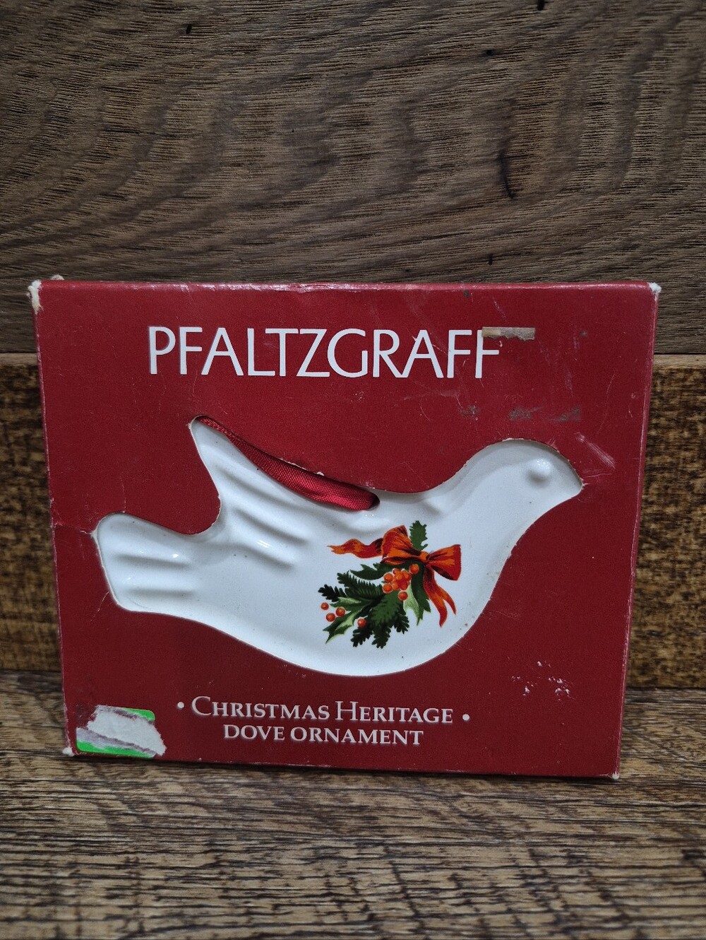 Vintage New Pfaltzgraff Christmas Heritage Dove Ornament 1993